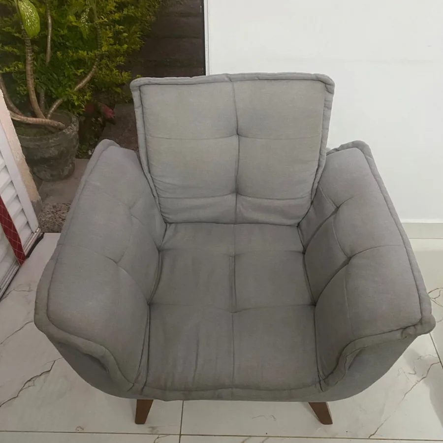 Poltrona depois da higienização DC Clean