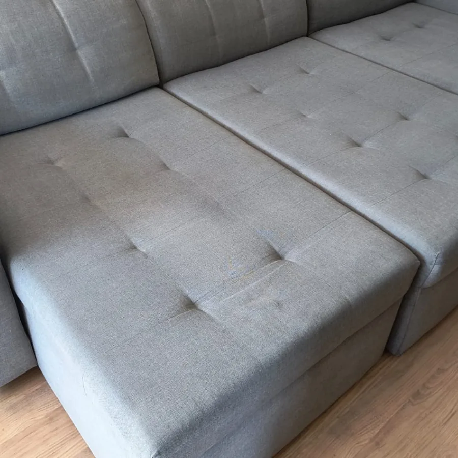 Sofá 3 lugares depois da higienização DC Clean